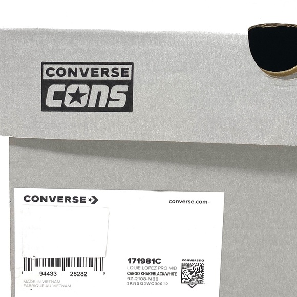 Converse Louie Lopez Pro Shoes Men's Size Suede Khaki Mid Top Casual 171981C - Picture 10 of 11